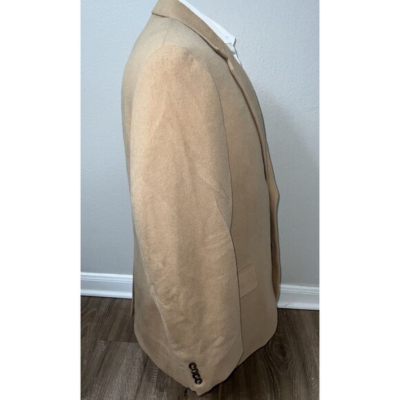 Jos. A. Bank 100% Camel Hair Sport Coat Blazer Jacket Mens Sz 43R Tan Beige - Picture 4 of 16